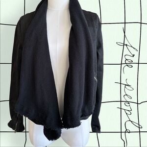 Free People Denim Wrap Jacket